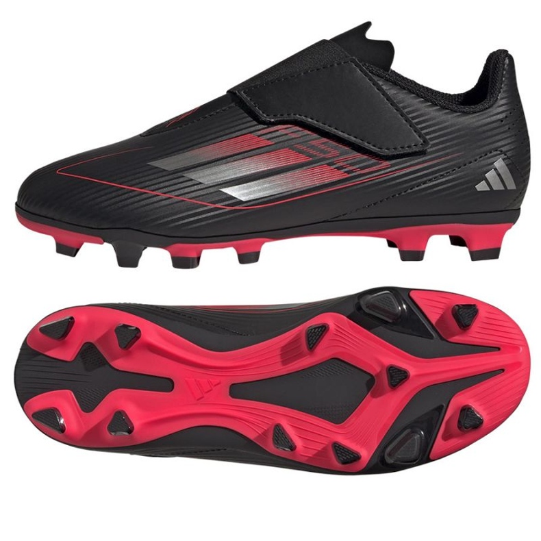 Adidas F50 Club Vel FG/Mg IE3730 fekete tépőzár