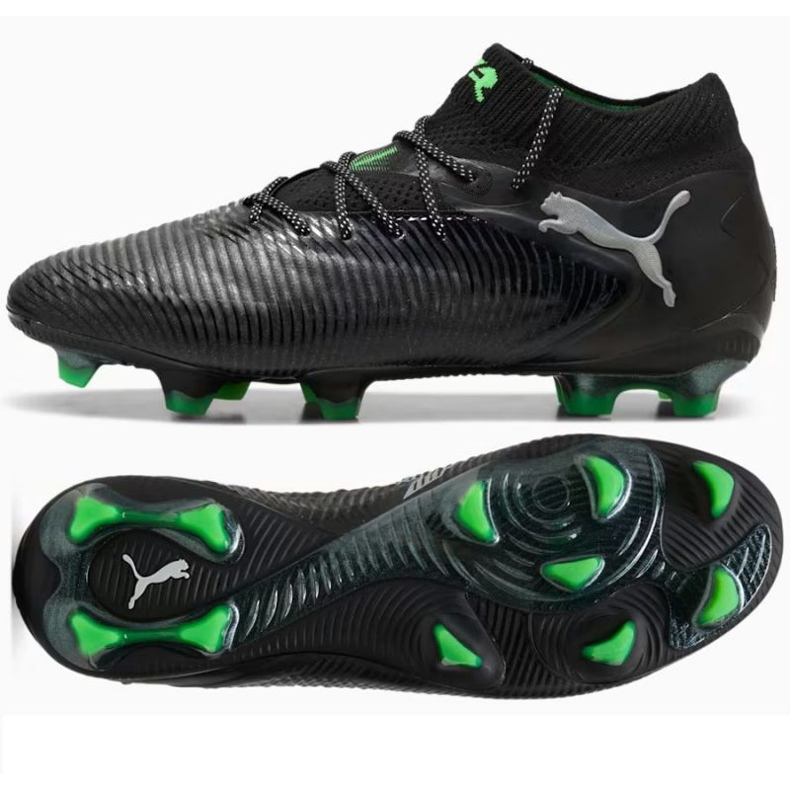 Puma Future 8 Ultimate FG 108138-02 fekete cipő zoknival