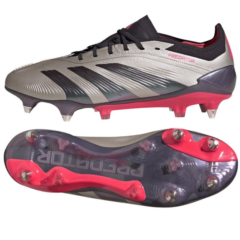 Adidas Predator Elite SG ID0913 cipő szürke-fekete