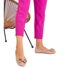 Bézs klasszikus balerinák Masol íjjal Bézs klasszikus balerinák Masol íjjal