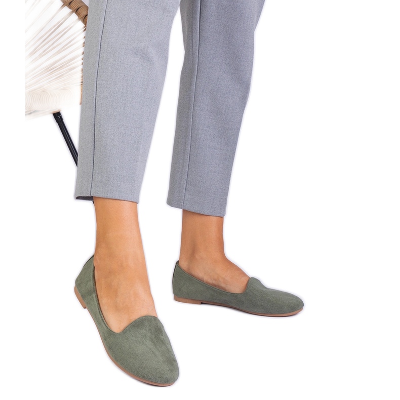 Zöld klasszikus balerinák az Ekozamszból