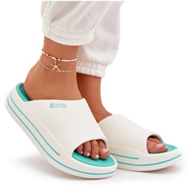 Női flip flopok a platformon Big Star NN274A038 White-Cham fehér