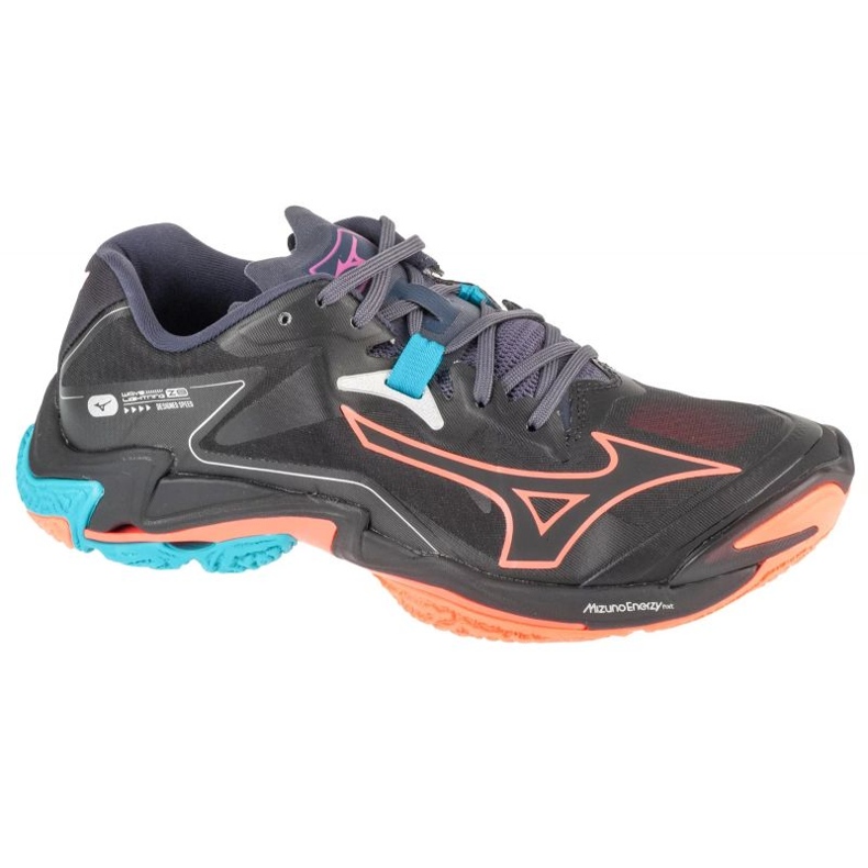 Mizuno Wave Lightning Z8 v1ga240006 cipő fekete