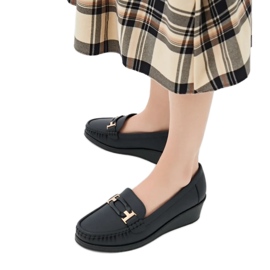 Női Velora Black Loafers fekete