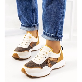 D/GMR Női barna Isham tornacipő bézs