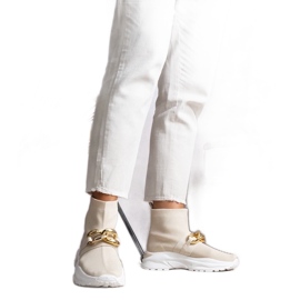 D/GMR Bézs színű tornacipő Taryn lánccal