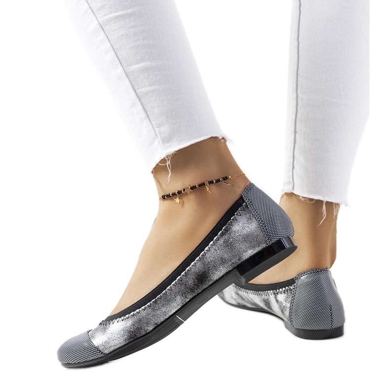 D/GMR Marlin pöttyös ezüst balerinák