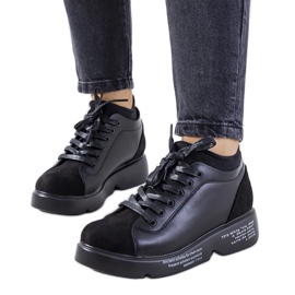 D/GMR Fekete magas sarkú tornacipő az Ambly-tól