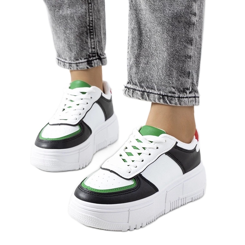 D/GMR Fekete Mandib női tornacipő fehér