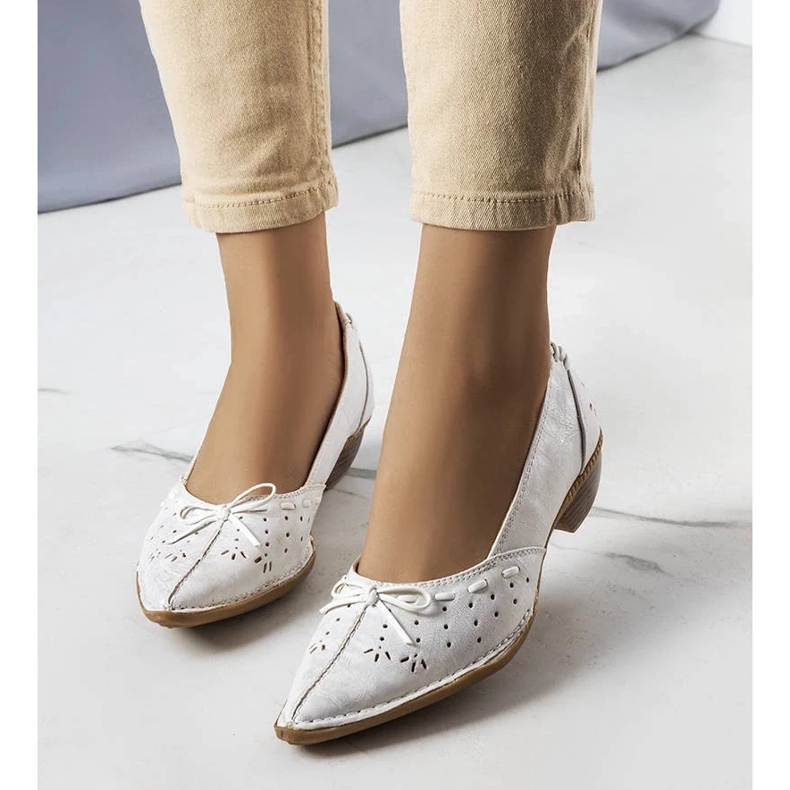 D/GMR Glazko fehér balerinák