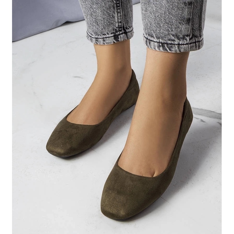 D/GMR Jules zöld öko-velúr balettlakások