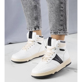 D/GMR Fekete-fehér magasszárú tornacipő a Robintól