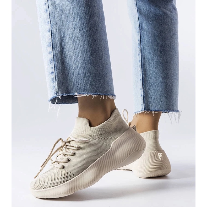 D/GMR Lavallée bézs szövet tornacipő