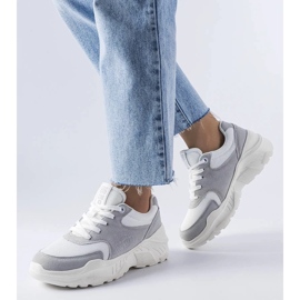 D/GMR Fehér és szürke tornacipő a Big Star JJ274A112-től