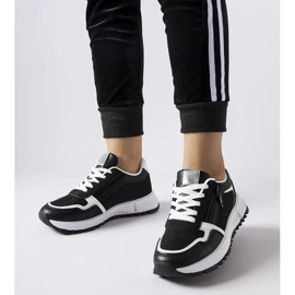 D/GMR Fekete dekoratív Camuzzoni tornacipő