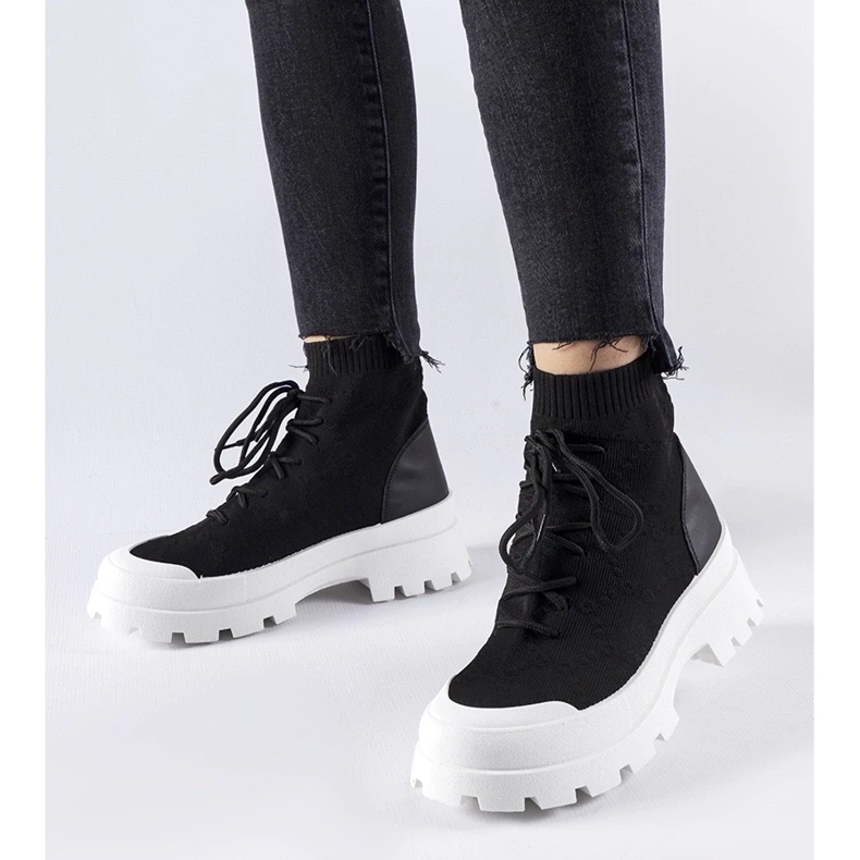 D/GMR Fekete Éric magasszárú tornacipő