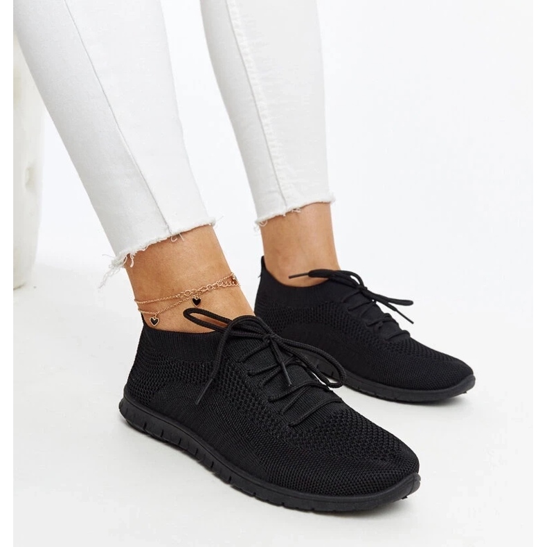 D/GMR Zahira fekete szövet tornacipő