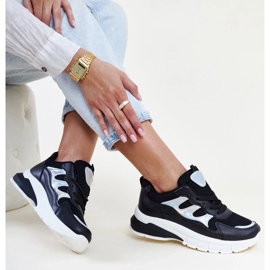 Fekete tornacipő vastag Matea talppal