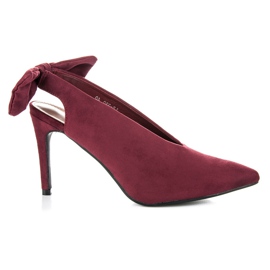 Cm Paris Velúr szivattyúk íjjal rózsaszín