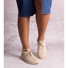 D/CEO Madi bézs szövet tornacipő