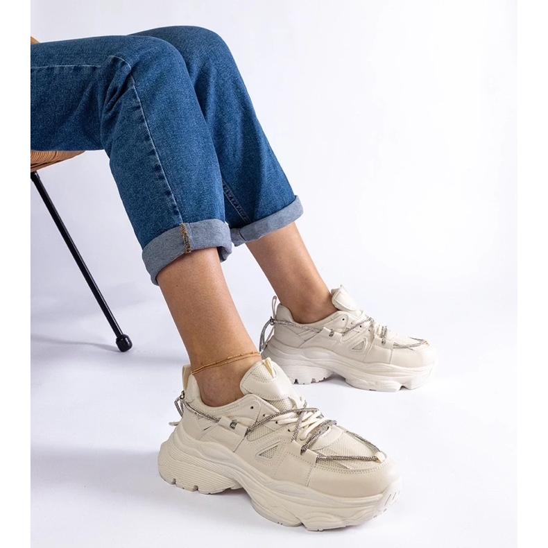 D/CEO Ivett bézs színű női sportcipő