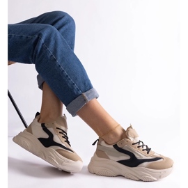 D/CEO Bézs és fekete színű női Milenka tornacipő