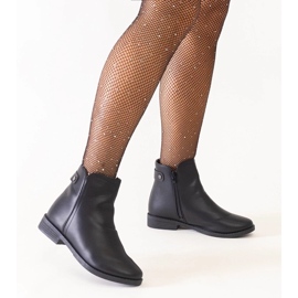 D/CEO Fekete klasszikus bokacsizma Pereia ökobőrből