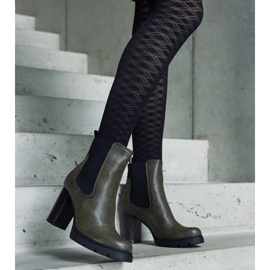 D/CEO Zöld felbújós bokacsizma Motena ökobőrből D/CEO Zöld felbújós bokacsizma Motena ökobőrből