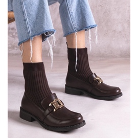 D/CEO Barna csizma, Krisa szövet felsőrésszel D/CEO Barna csizma, Krisa szövet felsőrésszel