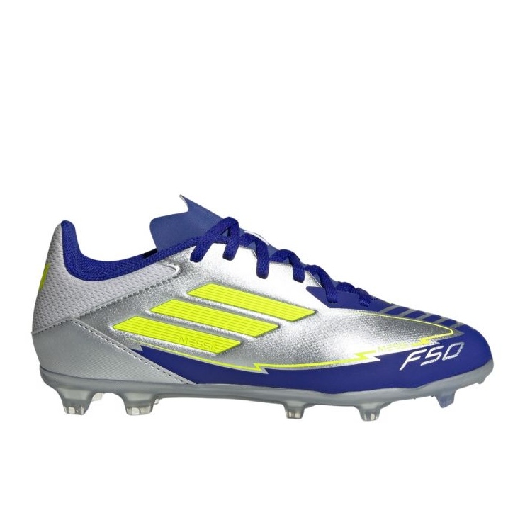 Adidas F50 Liga FG/Mg Messi IH0924 labdarúgó cipő ezüst