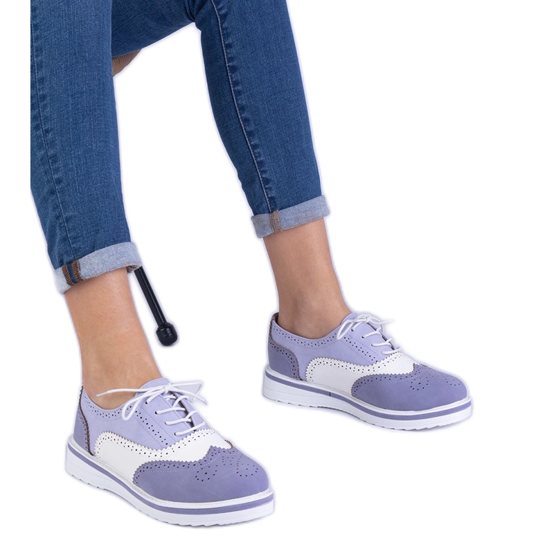 Violet klasszikus oxford cipő ibolya