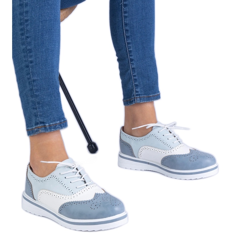 Kék klasszikus oxford cipő Kék klasszikus oxford cipő