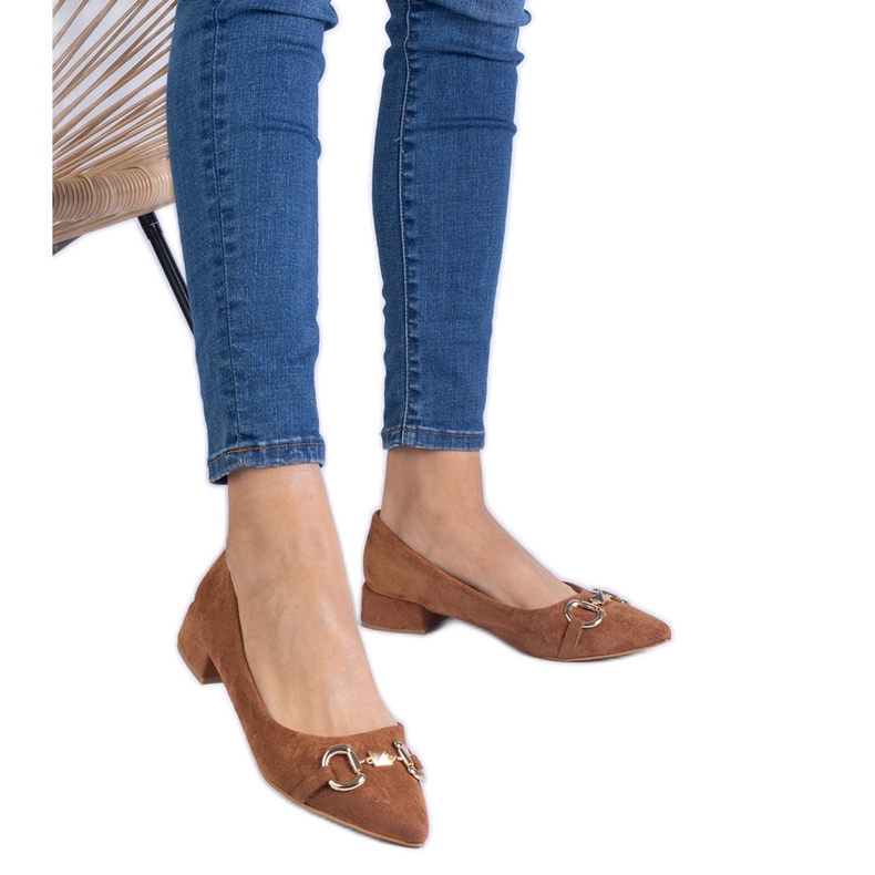 Barna szivattyúk az Ekozamszból arany dekorációval