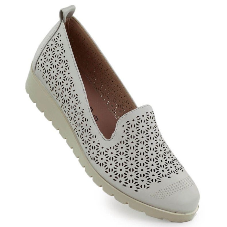 M.Daszyński Cipő az M. Dasyński MR1628-20-ban virágban szürke M.Daszyński Cipő az M. Dasyński MR1628-20-ban virágban szürke