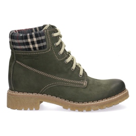 Polbut Szilárd bőr női csizma Pollonus zöld 5-0739-007