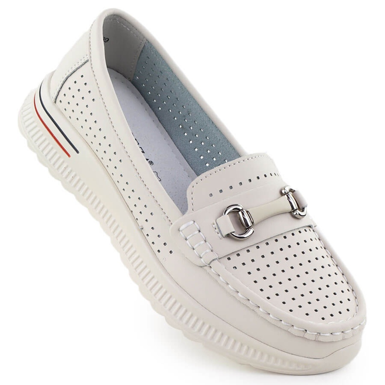 Vinceza Nyílt bőrcipő, bézscipők Vinceeza 95331