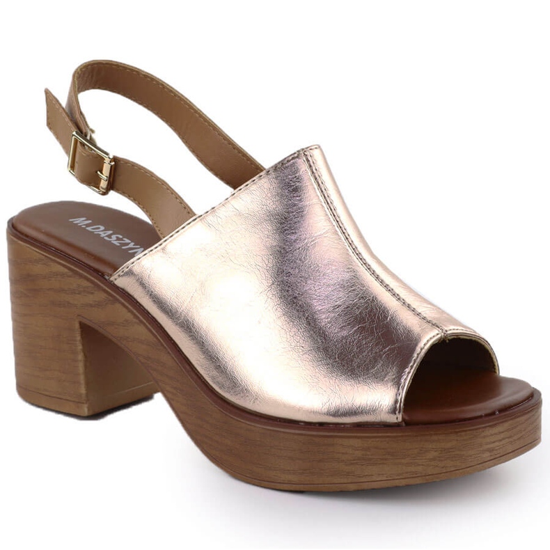 M. DASZYŃSKI Női szandál a Złote Post M. Dasyński MR23126-7 aranysárga M. DASZYŃSKI Női szandál a Złote Post M. Dasyński MR23126-7 aranysárga