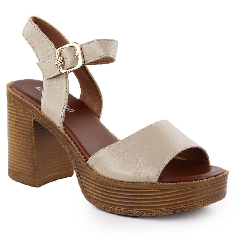 M. DASZYŃSKI Női szandál a poszton, Bézs M. Dasyński MR24146-2 M. DASZYŃSKI Női szandál a poszton, Bézs M. Dasyński MR24146-2