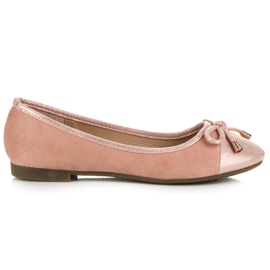 Super Me Velúr balerinák rózsaszín