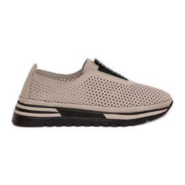 S.Barski Slocked női cipő természetes bőrből, S. Barski LR51-672 bézs