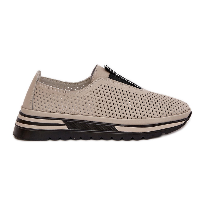 S.Barski Slocked női cipő természetes bőrből, S. Barski LR51-672 bézs