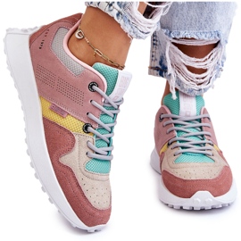 Big Star Női nagy csillag cipők rózsaszín-beige Big Star Női nagy csillag cipők rózsaszín-beige