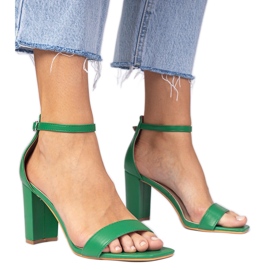 Zöld magas sarkú szandál Zöld magas sarkú szandál