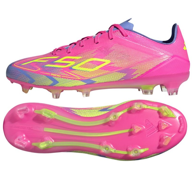 Adidas f50 pro fg/mg jh6419 rózsaszín labdarúgó cipő
