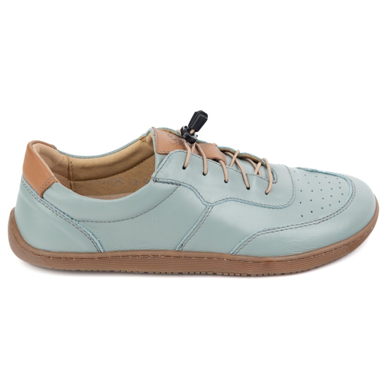 Kampol Mezítláb minimalista bőr cipő 500/24 ​​pisztácia zöld