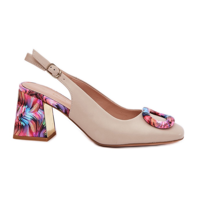 S.Barski Női bőr szandál a CR51-002 bézsén