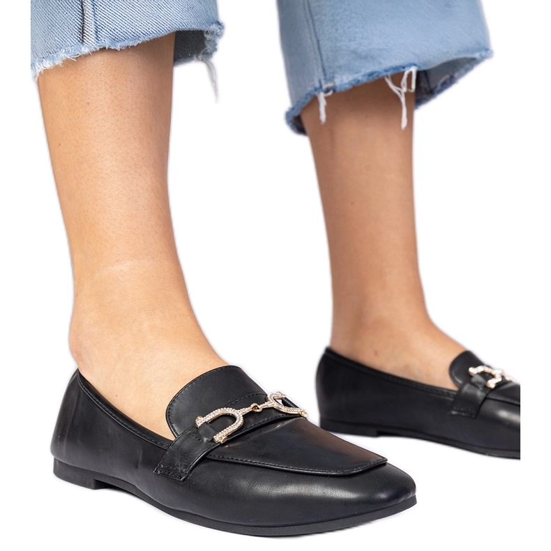 Fekete elegáns naplopók cirkóniával