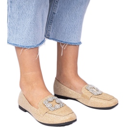 Arany csillogó lokkok cirkonokkal aranysárga