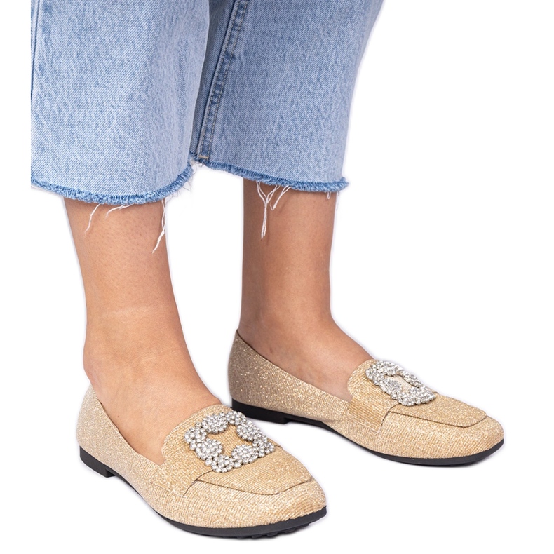 Arany csillogó lokkok cirkonokkal aranysárga