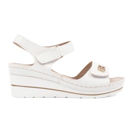 Goodin Fehér, kényelmes ék szandál